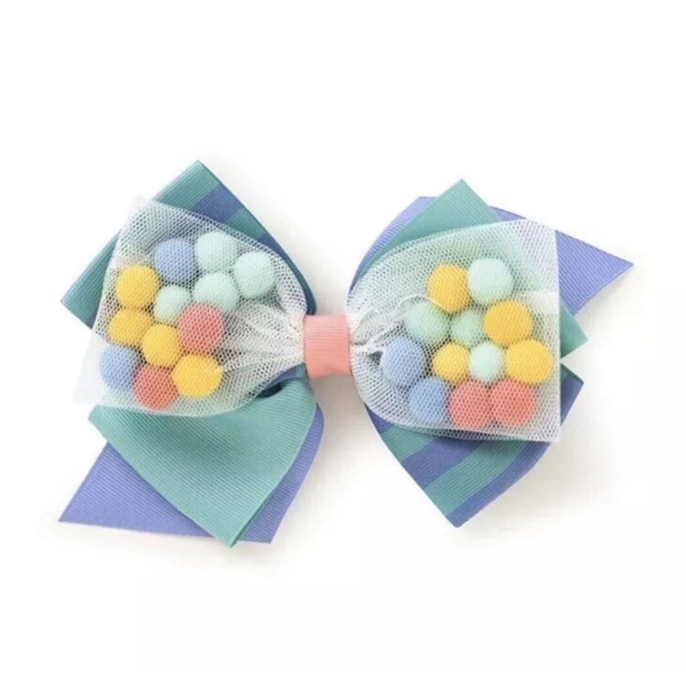 Matilda Jane Girls Lets Get together Celebration Pom Puff Balls Bow New